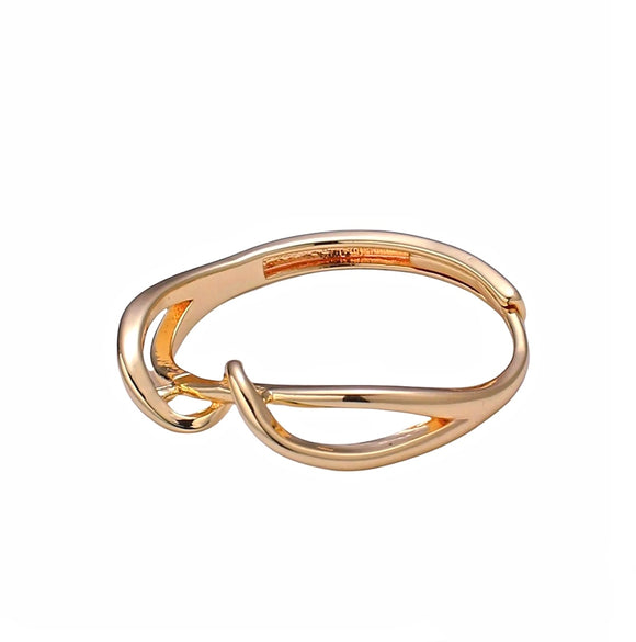 18K Gold-filled Adjustable Wave Ring