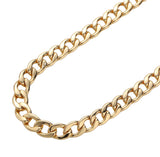 24K Gold-filled Cuban Curb Chain Necklace