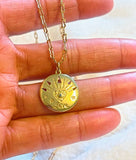 18K Gold-filled Love Third Eye Necklace