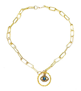 14K Gold-Filled Third Eye Necklace - Vibes Jewelry