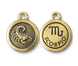 Zodiac Astrological Symbol Gold Necklace