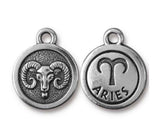 Zodiac Astrological Symbol Silver Necklace